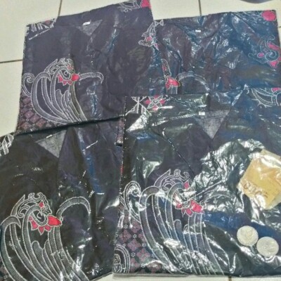 Batik Couple Keluarga & Pasangan Set  Terlengkap Motif Kenari Ireng