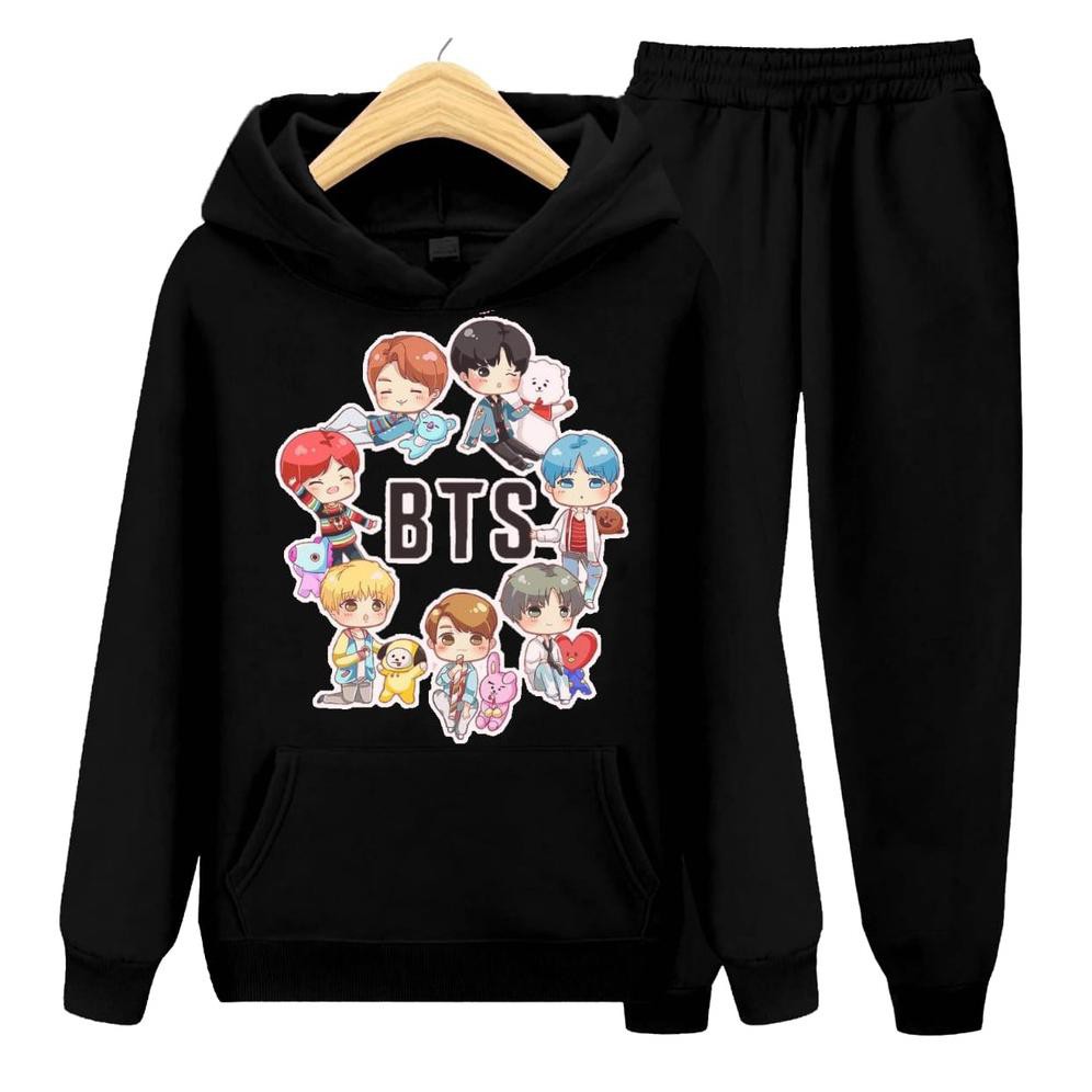 Ketemu Lagi baju tidur anak perempuan terlaris//setelan anak perempuan bts/hoodie anak bts/baju tidu