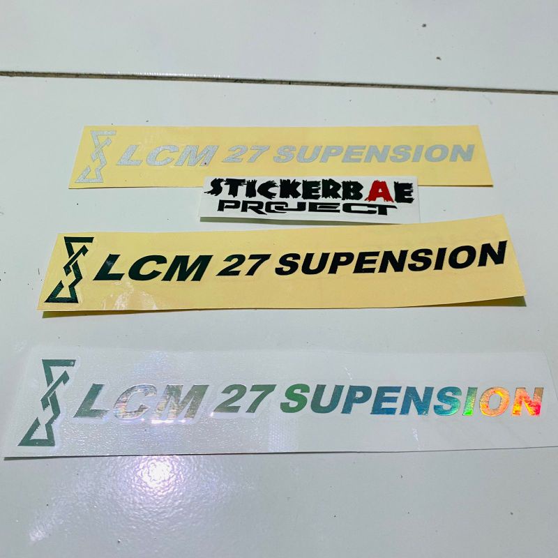 Sticker LCM 27 supension cutting sticker 1pcs stiker shock depan