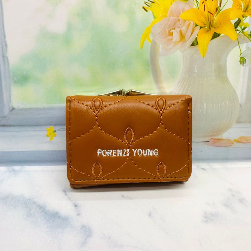 DOMPET KECIL WANITA.DOMPET MINI.DOMPET LIPAT BEHEL FORENZI.DOMPET KOREA