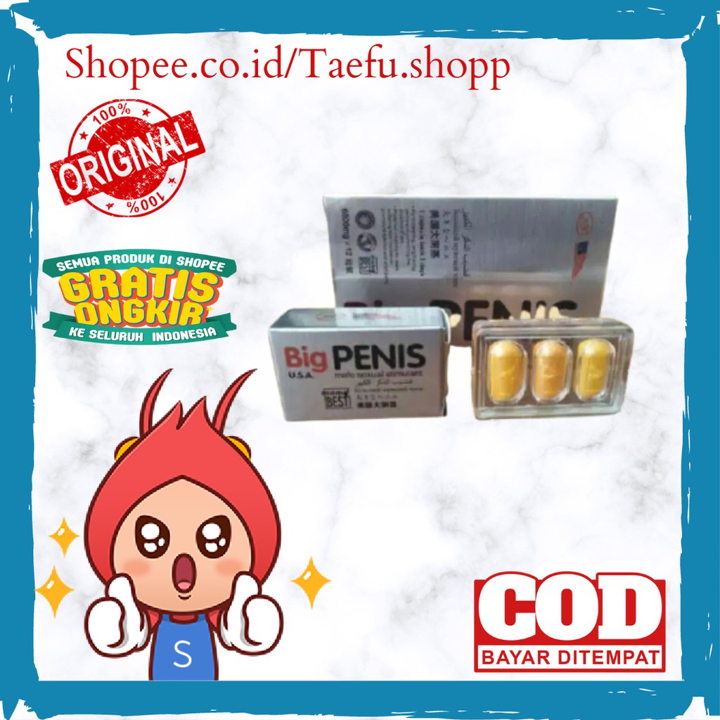 "( BIG PENIS ASLI 100% ORIGINAL STAMINA-PRIA ISI 12 TABLET