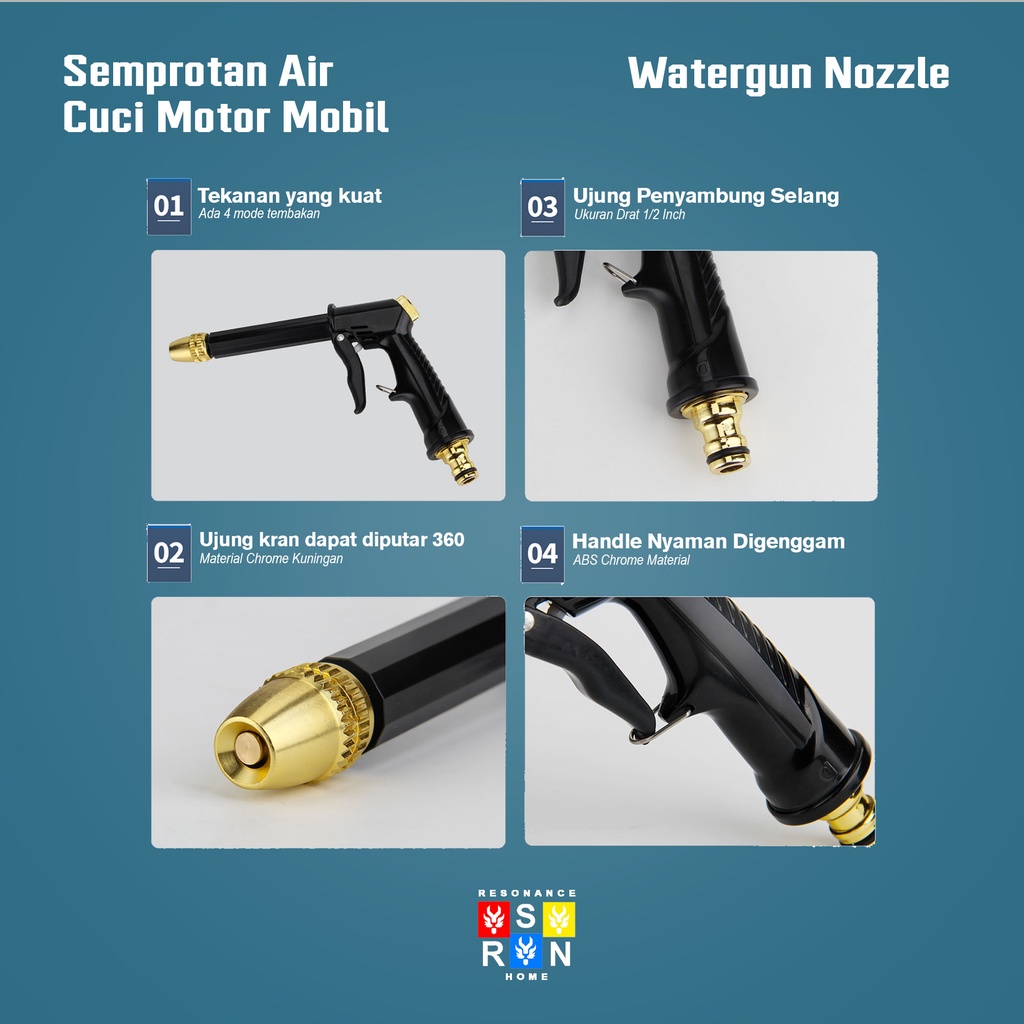 Semprotan Air Cuci Mobil Motor Alat Semprotan Murah High Quality Resonance Home