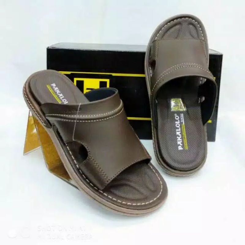 Sandal Pria Kulit Asli Pakalolo N 0945 Brown