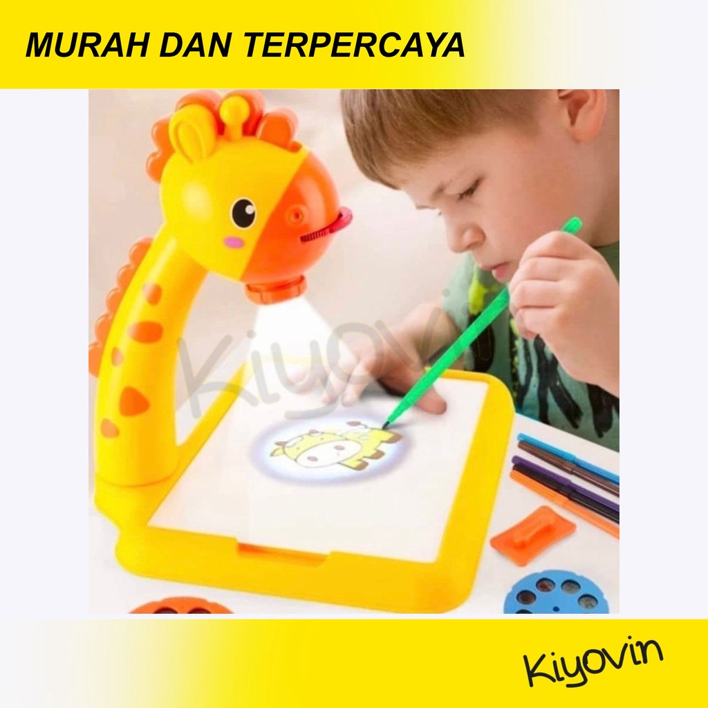 Meja Menggambar Dengan Proyeksi Gambar Berwarna / Meja Gambar Proyektor / Drawing Projector Meja Proyektor Anak Belajar Edukasi Montessori