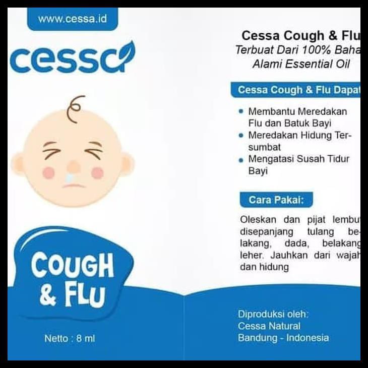 Terbaru Essential Oil Baby Cessa Cough And Flu / Obat Batuk Dan Flu Bayi