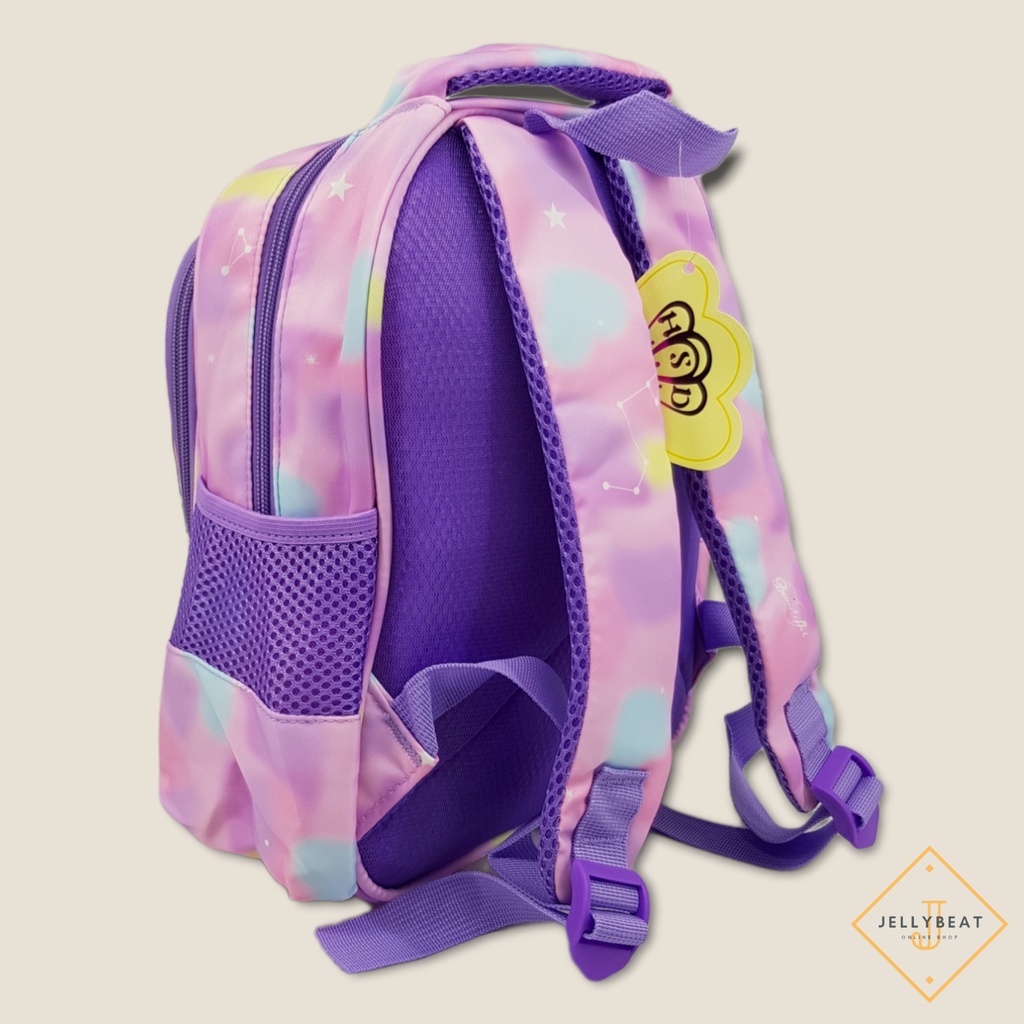 TAS RANSEL 12 INCH DOMPET PAUD - TK KARAKTER -  UNICORN PURPLE