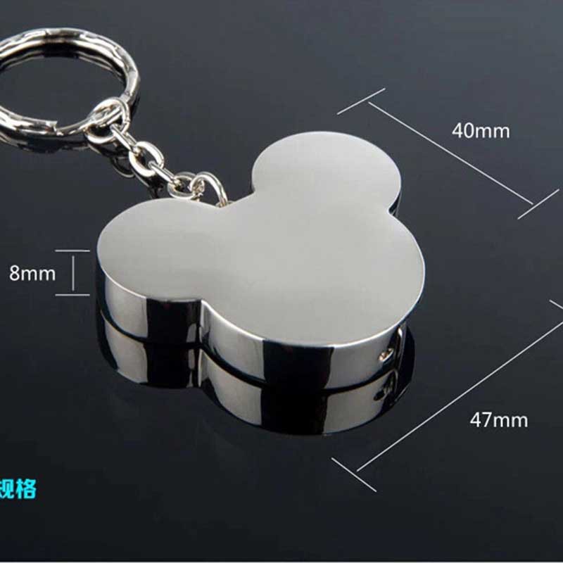 Flash Disk USB Desain Kartun Kepala Mickey Mouse Bahan Metal Kapasitas 1TB