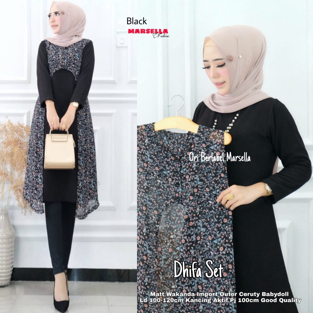 DIFA / DHIFA SET TUNIK WITH OUTER ORIGINAL MARSELA