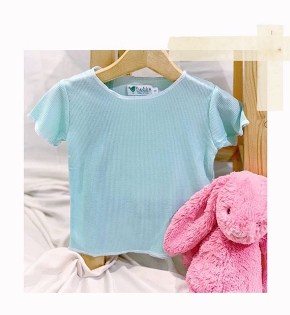 Rib summer top | kaos rib polos anak