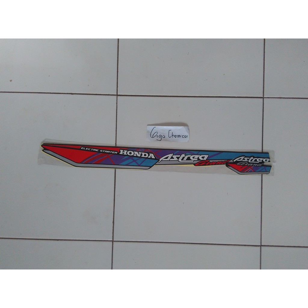 striping sticker lis astrea grand bulus 1993 merah biru