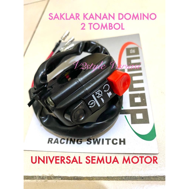 SAKLAR KANAN DOMIN0 SAKLAR 2 TOMBOL ENGINE STARTER KICK STARTER LAMPU JAUH DEKAT ORI FINO XEON VIXION MIO XRIDE AEROX JUPITER XMAX SOUL NMAX BYSON R15 R3 QBIX GRAND MT CLICK 110 125 150 BEAT PCX ADV SUPRA VARIO CB SCOOPY REVO BLADE SPACY GL KARISMA