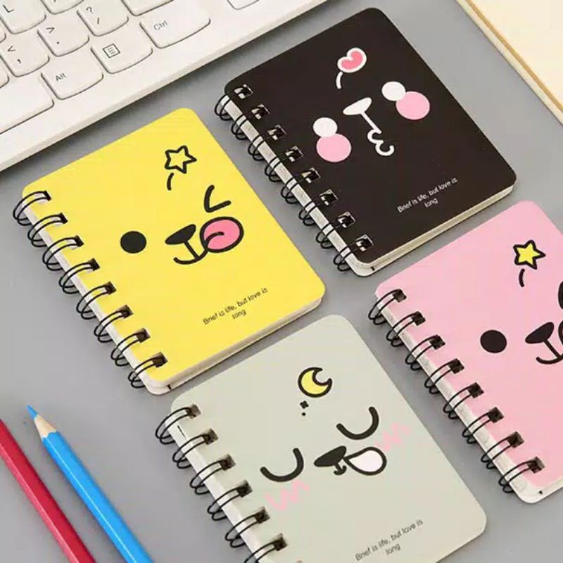 NOTEBOOK MINI | NOTEBOOK MINI EMOTICON SERIES | NOTEBOOK LUCU