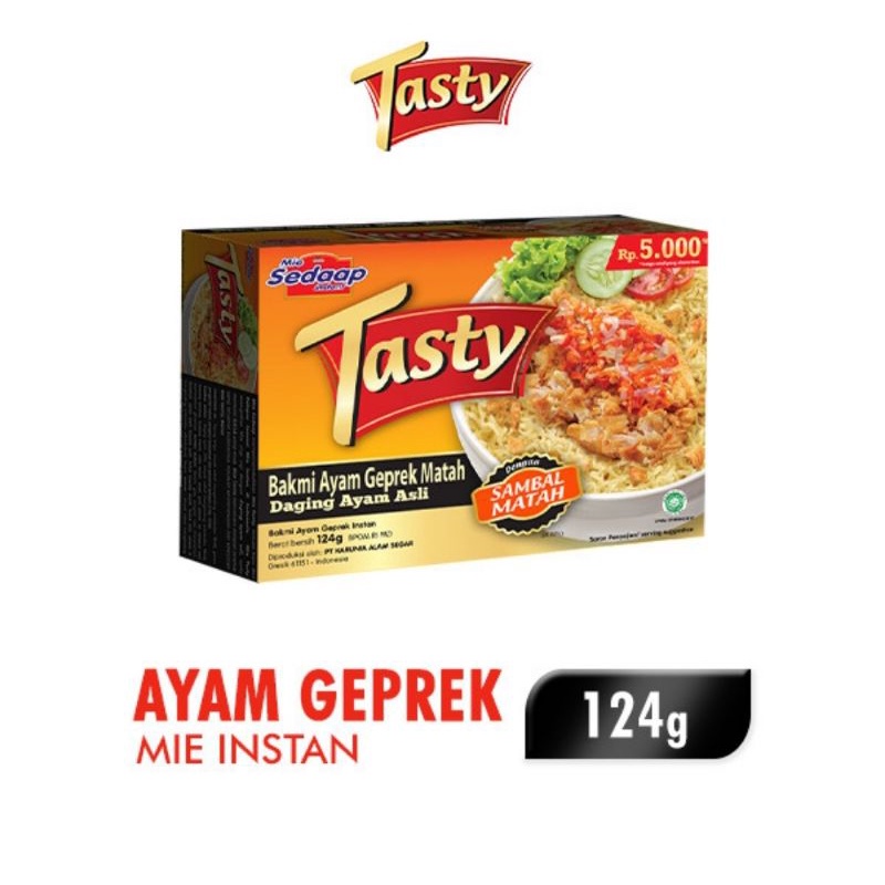 

Mie Sedaap Tasty Rasa Ayam Geprek Matah 129gr