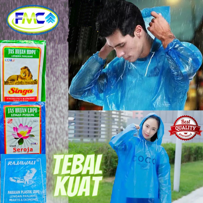 Jas Hujan Plastik Tebal Ponco Setelan Baju Celana Celana Murah Raincoat Kualitas Bambu Travel Ringan Dewasa Laki Perempuan