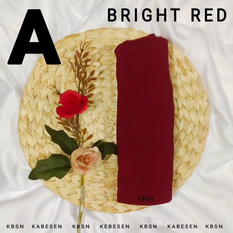 HIJAB L JERSEY PREMIUM NUTUP DADA PET TALI DEWASA- JILBAB KHIMAR KERUDUNG / READY GROSIR BPL TEEN BPL DEWASA BPL XL JUMBO JENIRA PAMELA FAMELY -kode KBSN 212  AO-AO-A-BRIGHT  RED