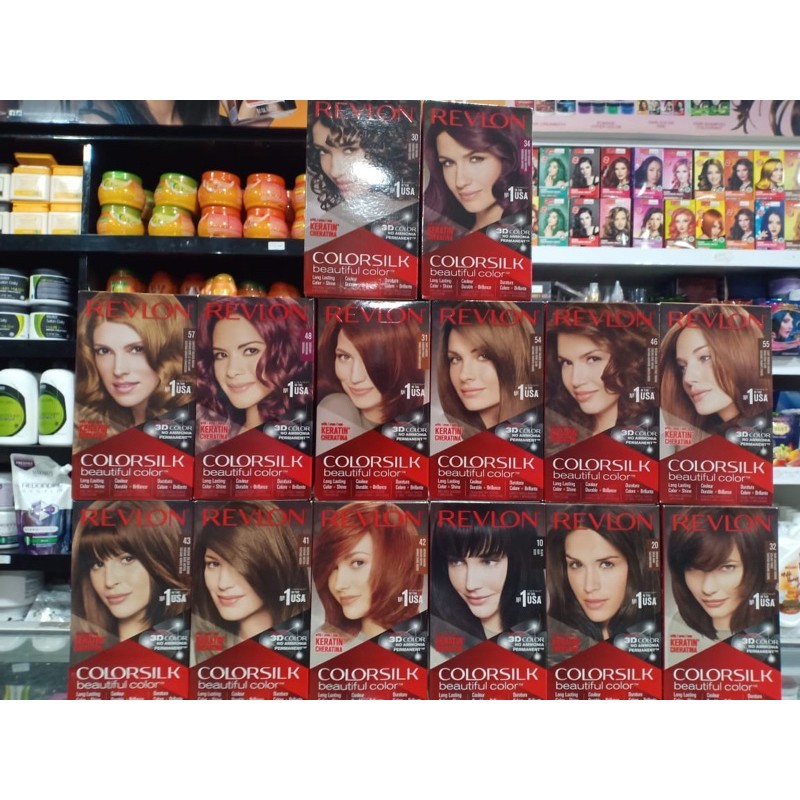 REVLON COLORSILK HAIR COLOR CAT RAMBUT REVLON