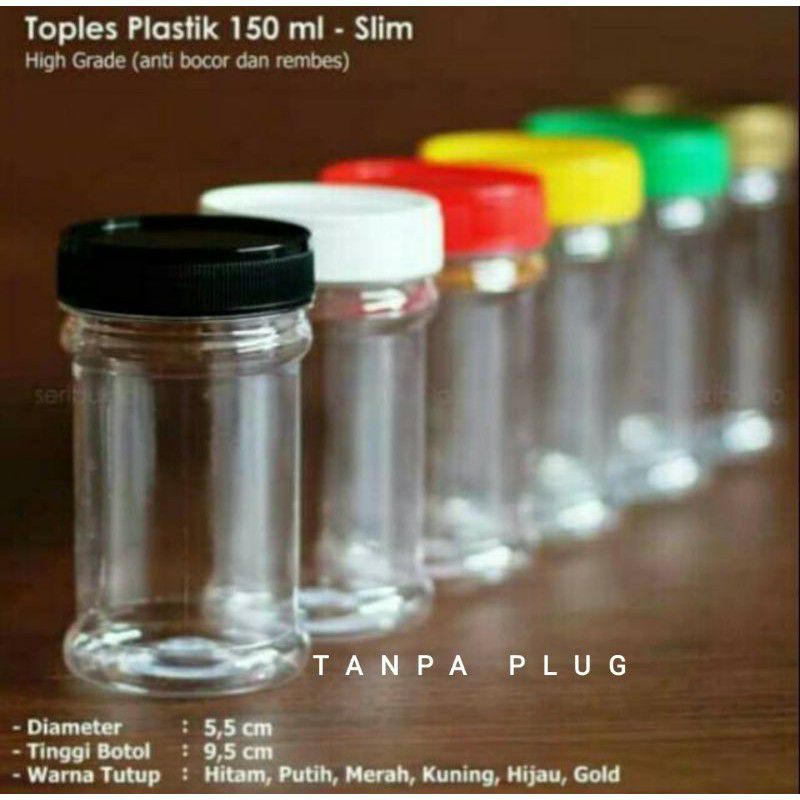 Toples Plastik / Botol Sambal / Toples Bumbu / Toples Sambal 150 ml