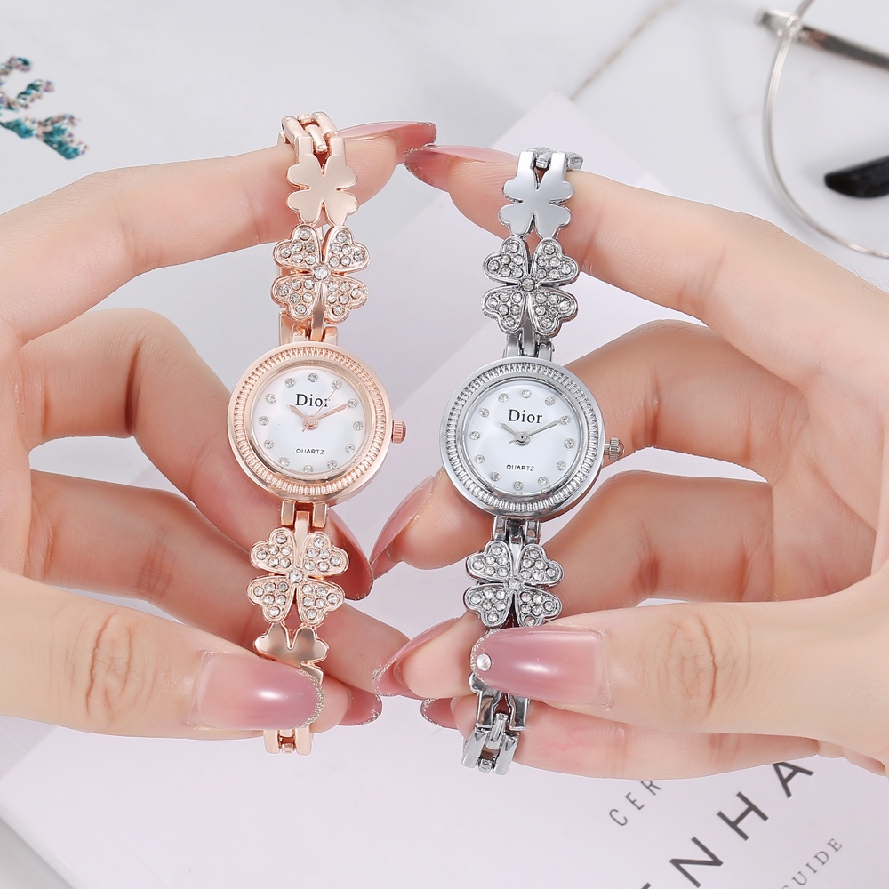 Jam Tangan Wanita Magnet Tali Rantai Magnet Murah Grosir Jam Tangan Stainless Arloji Import W180