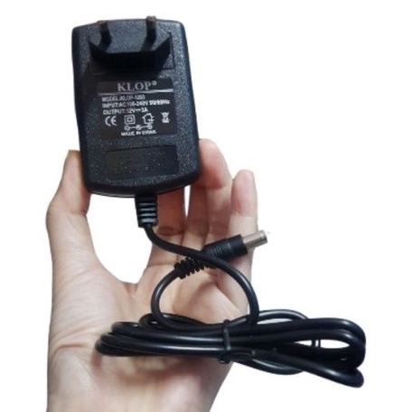 POWER ADAPTER KLOP DC 12 Volt 3 Ampere adaptor
