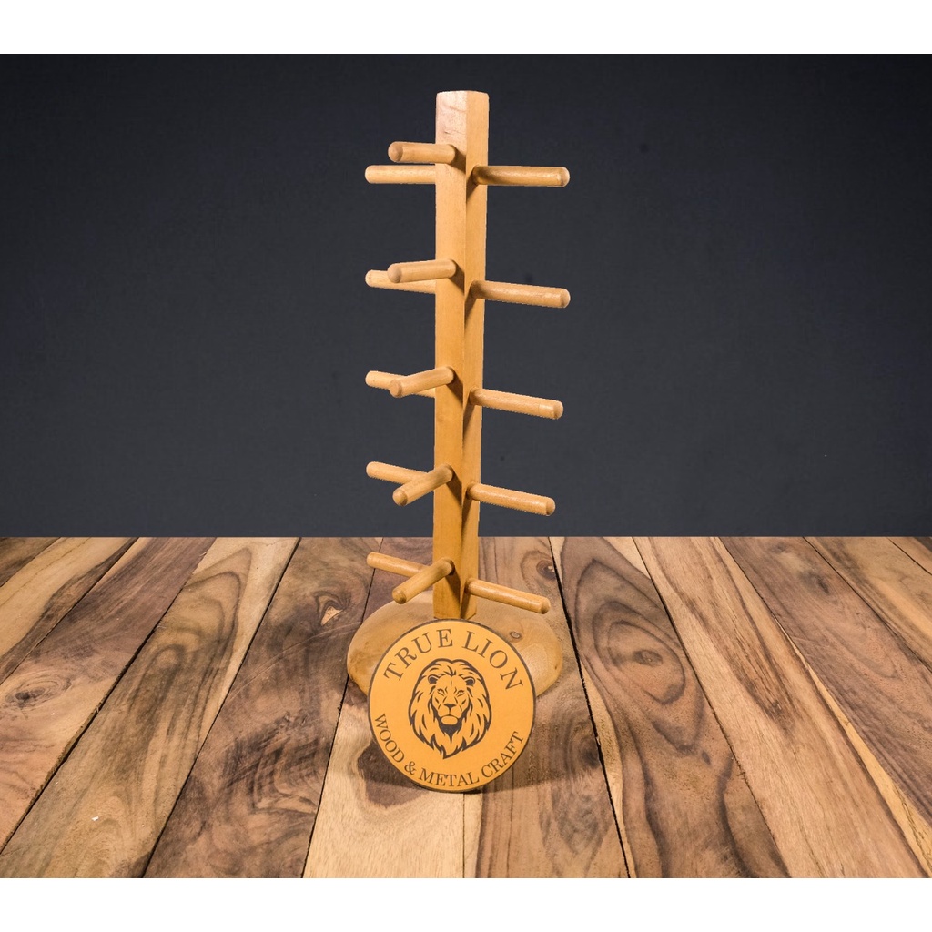 STAND KACAMATA / RAK KACAMATA  KAYU 3 SUSUN