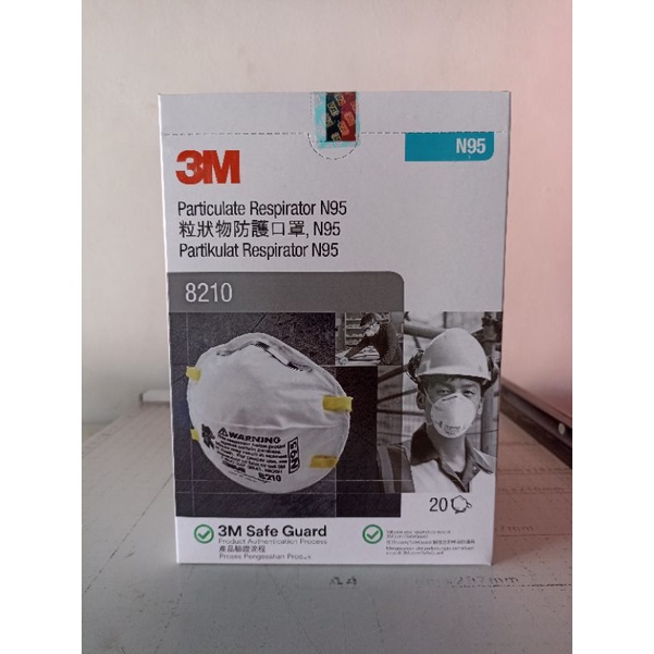MASKER 3M N95 8210 ORIGINAL BOX TERMURAH
