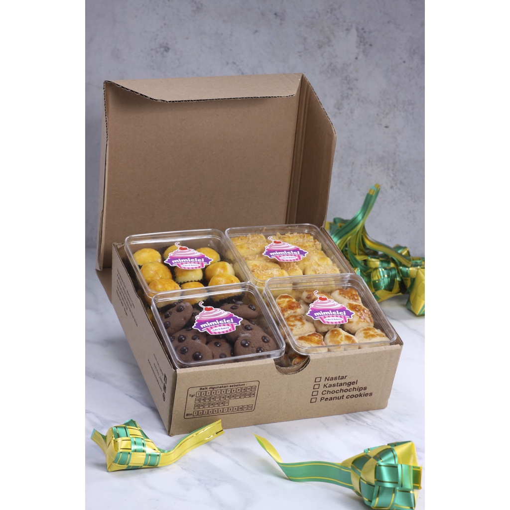 

Parsel / Hampers Lebaran Kue Kering 4 Toples Mimicici