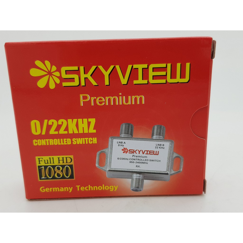 Switch 22k Skyview 2 LNB / Satelit 1 Receiver on off Switch