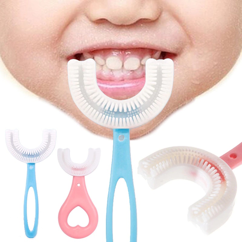 BMSH - Sikat Gigi Anak Bentuk U / U Shaped Toothbrush / Sikat Gigi Silikon U