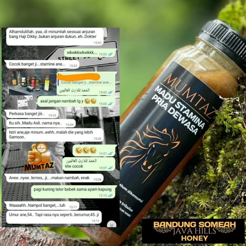 MADU STAMINA JAVAHILLS HONEY / GRATIS SENDOK KAYU / MADU PRIA / MADU STAMINA PRIA / MADU KUDA