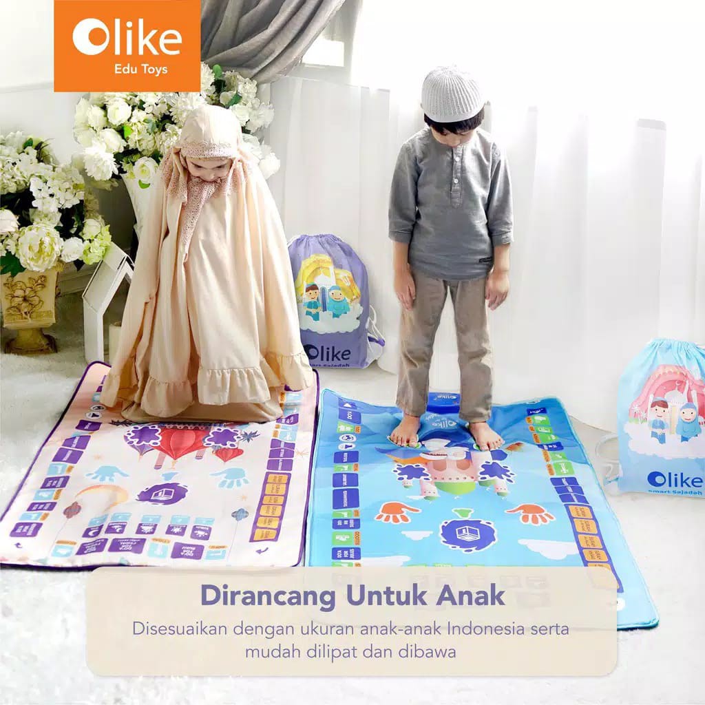 Olike Smart Sajadah Kids Perlengkapan Sholat Untuk Anak - Garansi Resmi