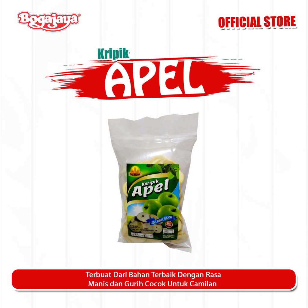

KERIPIK BUAH APEL EKA WIJAYA LEZAT, GURIH, NIKMAT 250 GRAM