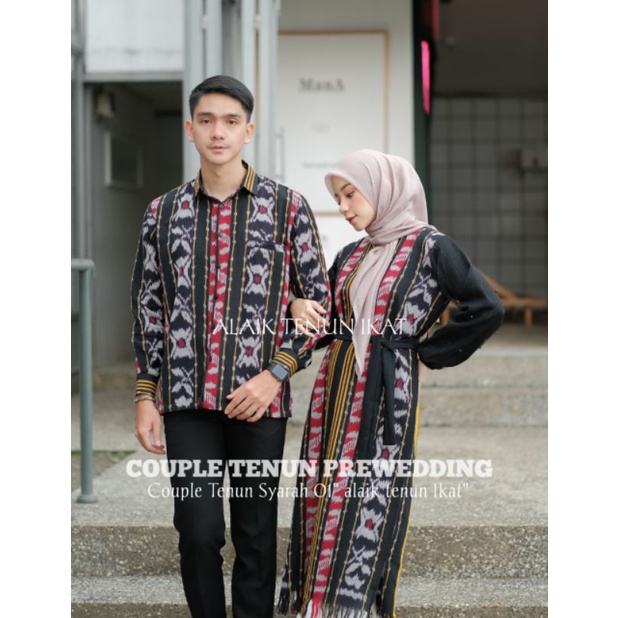 COUPLE TENUN SYARAH 01 KEMEJA DAN DRESS TENUN JEPARA