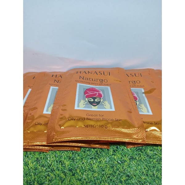 Masker naturgo Hanasui lightening peel off mask // Satuan ( 1 Sachet )