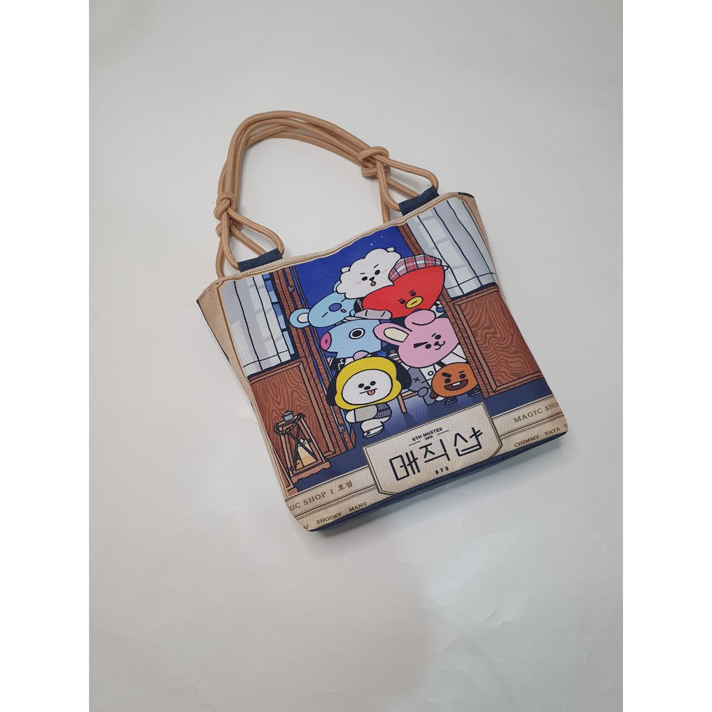 Totebag BTS/Totebag Wanita/Totebag Kanvas/Tas Wanita