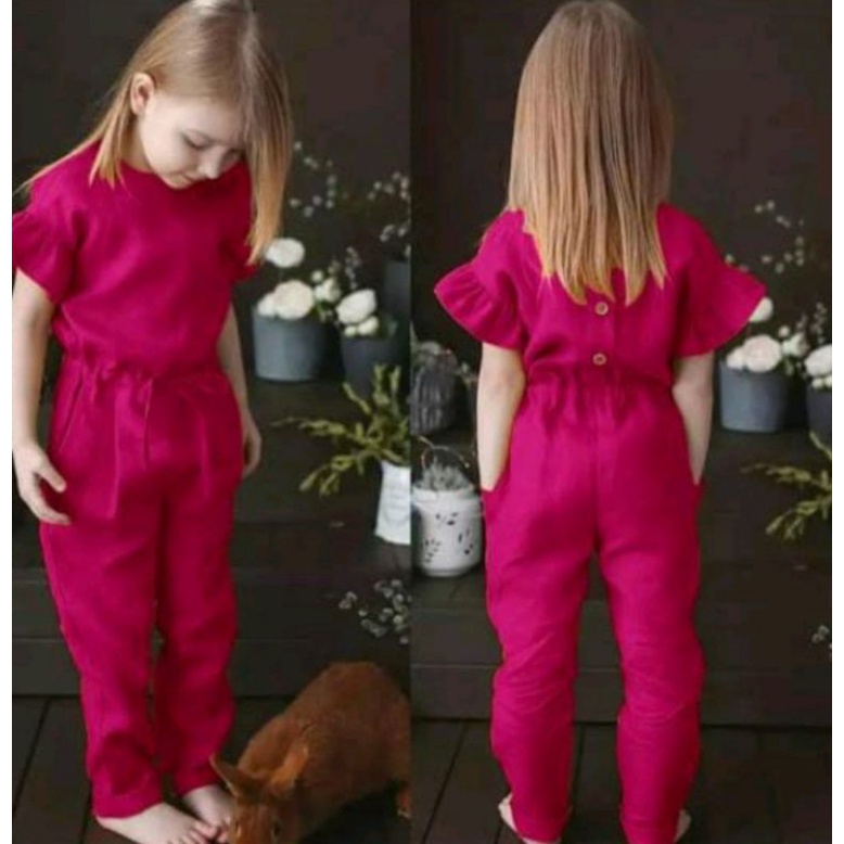 Setelan Anak Perempuan Jamsuit lible Anak/Pakaian Baju Anak Umur 2-10 Tahun