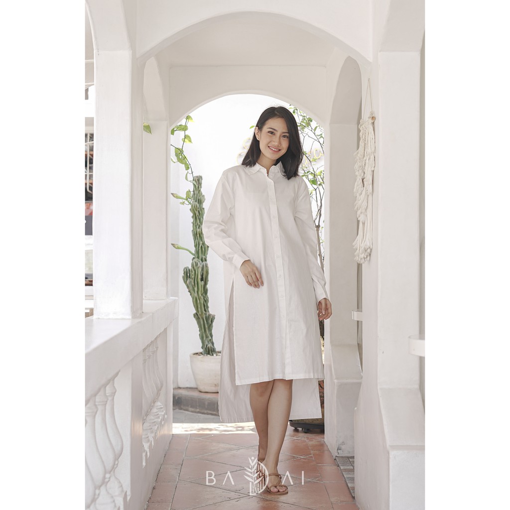BADAI | Naraya Slit Dress White