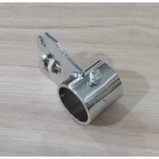 Bracket Pipa Bulat 1 inci Tengah Besi Chrome A050