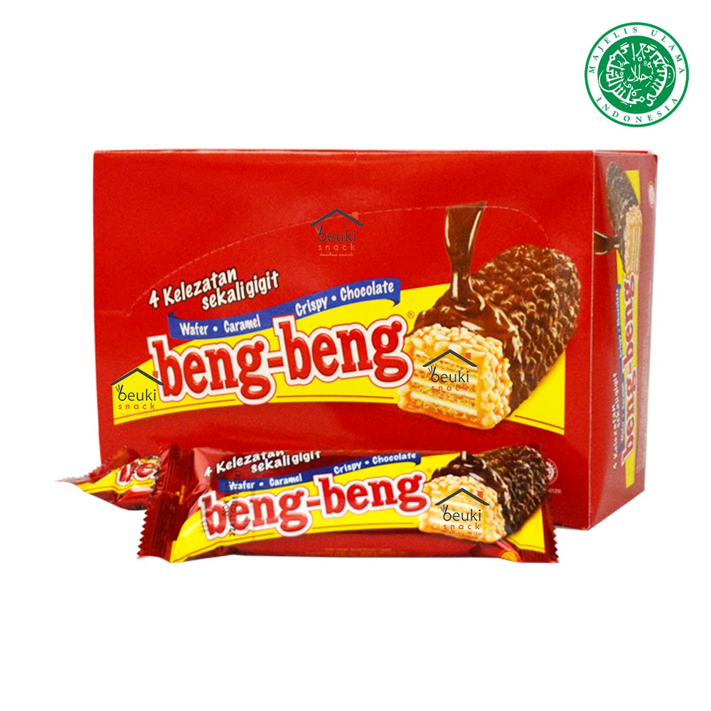 BOX Mayora Beng Beng Wafer Caramel Crispy Chocolate Wafer BOX Mayora Beng Beng Wafer Caramel Crispy Chocolate Wafer