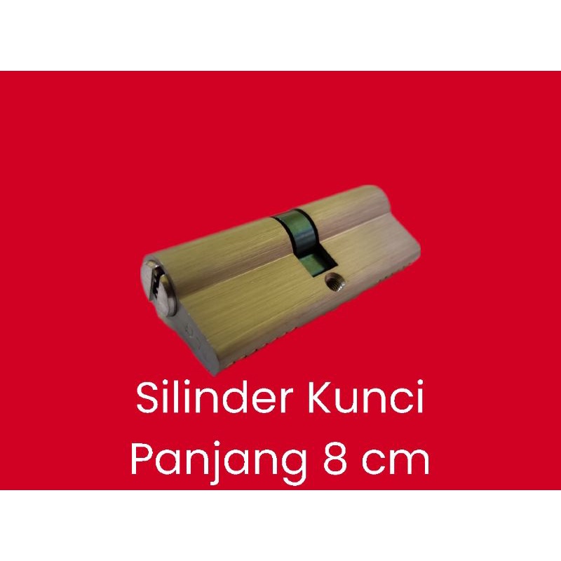 silinder kunci Pintu UPVC 8cm kunci pintu cylinder key 80mm