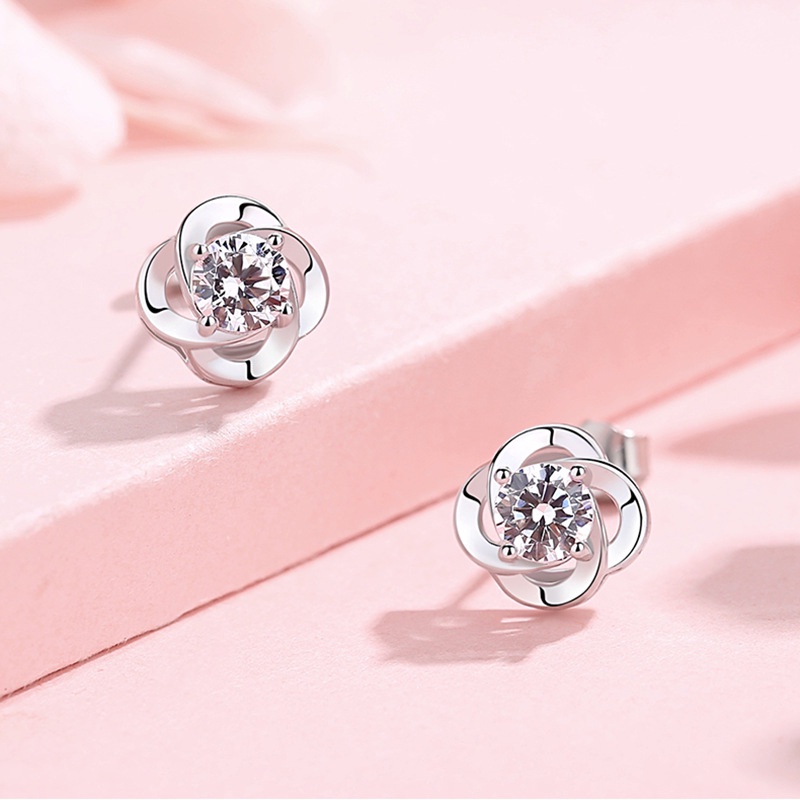 925 sterling silver asli anting-anting wanita fashion perhiasan anting [tidak ada alergi dan tidak memudar]-3