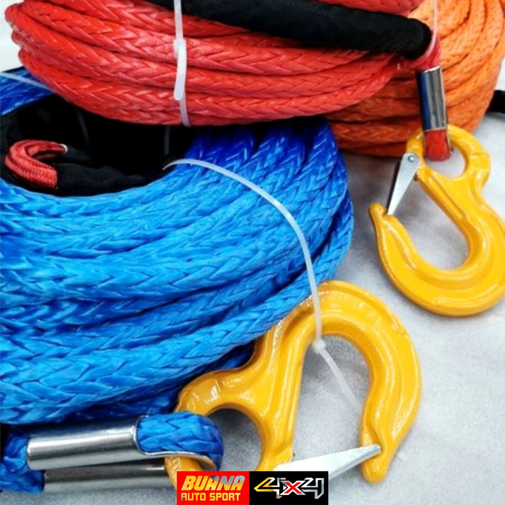 Tali Plasma Winch 12mm x 40m 13500Kg UHMWPE Plasma Rope Synthetic Rope Offroad