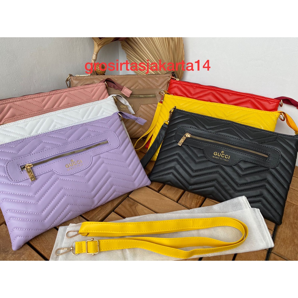 TAS CLUTCH CG BORDIR SUPER BISA DISELEMPANG / HANDBAG CG WANITA IMPORT FULL EMBOS PREMIUM