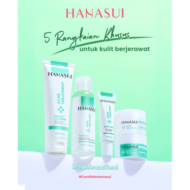 ⚡Afifa_Collection⚡ HANASUI ACNE TREATMENT SERIES / PAKET SKINCARE JERAWAT HANASUI