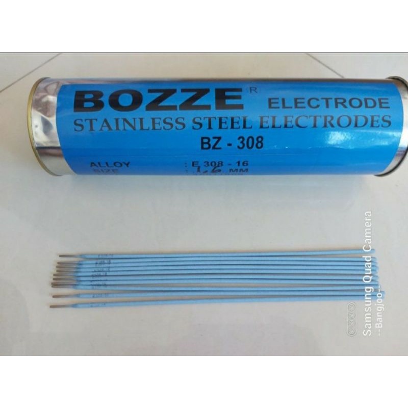 10pcs Kawat Las Stainless 1.6mm x 25mm/ Kawat Las Stainless Steel Electrodes BOZZE/ Kawat Untuk Las