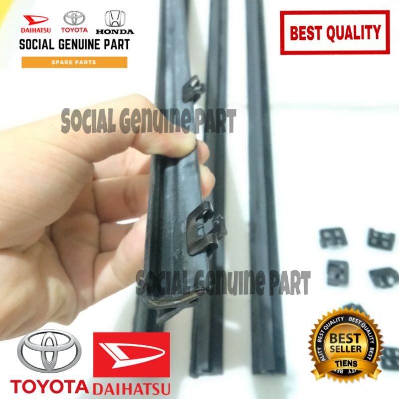 Karet pelipit kaca luar weather strip semua mobil universal Kijang kapsul kijang super kijang Grand Kijang rover KF murah