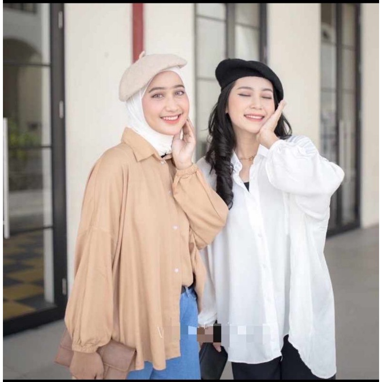 Promo kemeja oversize rayon|sandra rayon bigsize|kemeja rayon oversize jumbo Ld 120