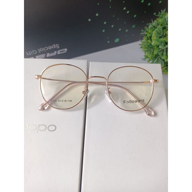 FRAME KACAMATA WANITA 6324 LENSA PHOTOCROMIC | ANTIRADIASI | Termurah