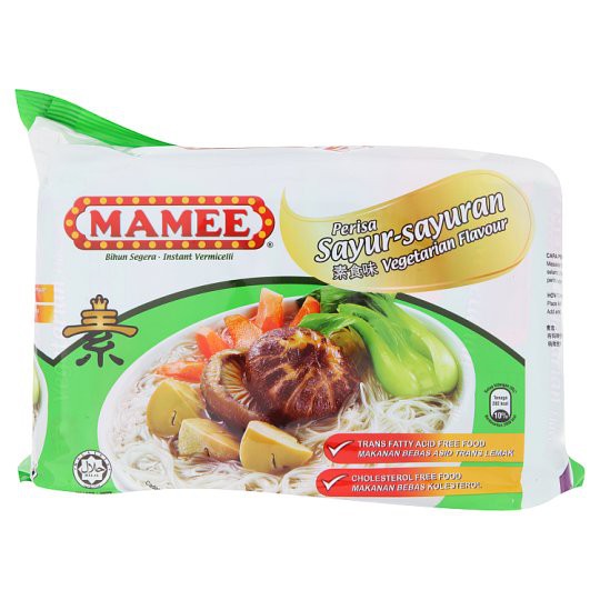 

Mamee Mie Vegetarian Instant Noodles / Bihun Sayur Vege