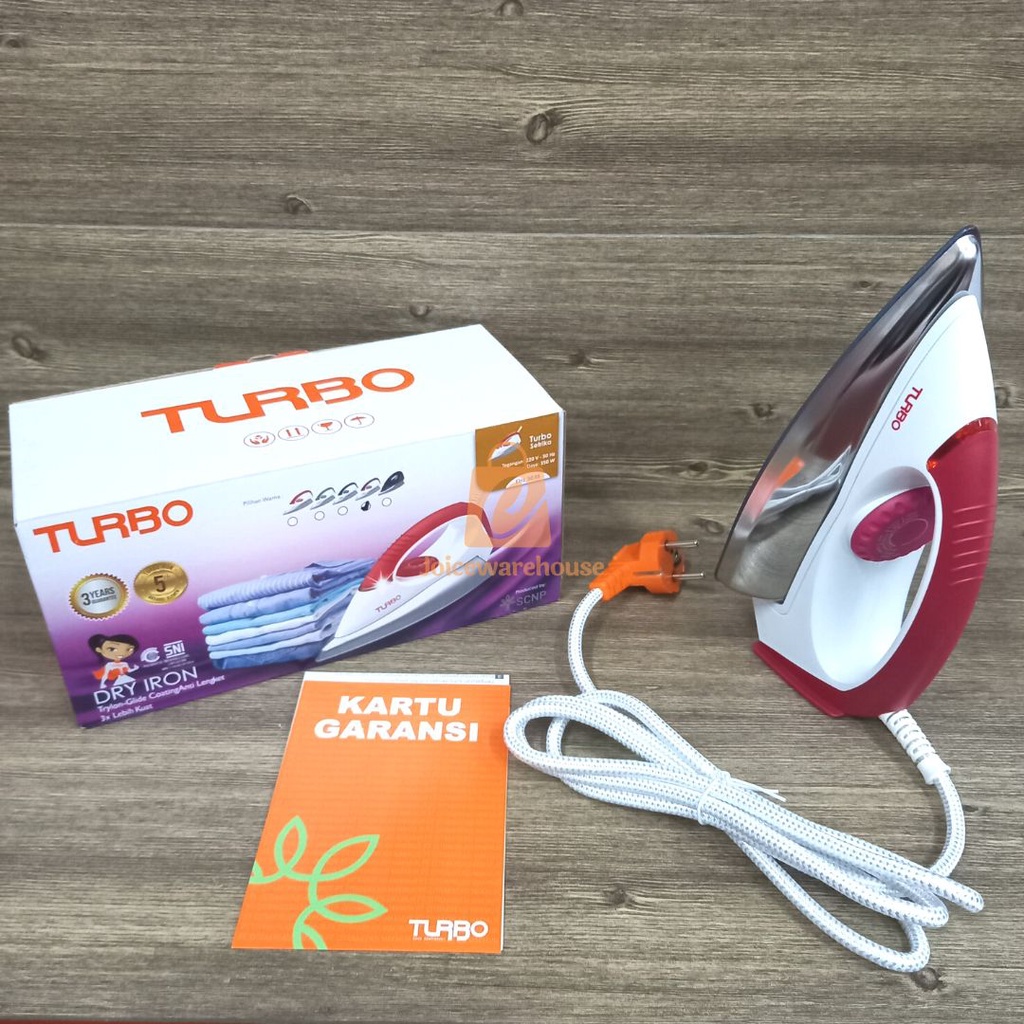 NEW Setrika TURBO TRYLON (by Philips) EHL3038 Anti Lengket - Ori, Murah &amp; Garansi Resmi