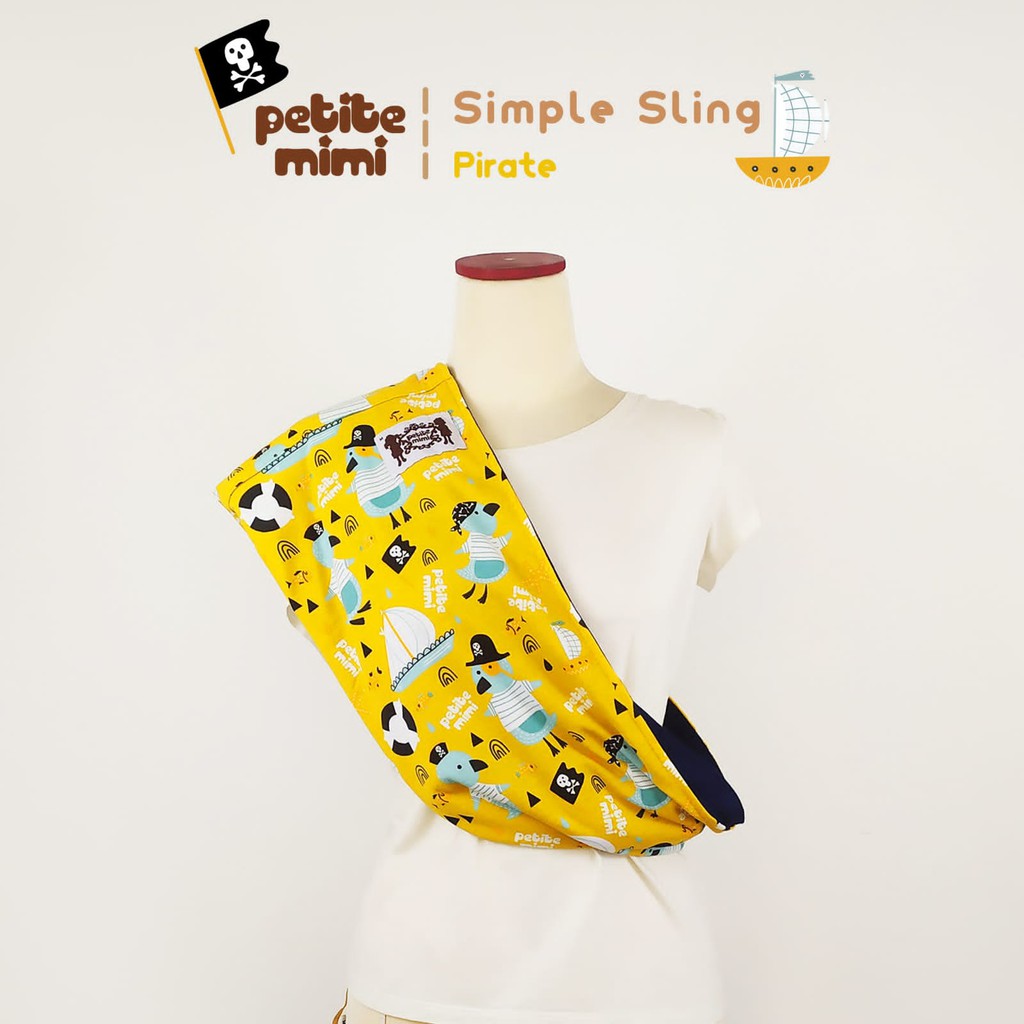 Petite Mimi Gendongan Kaos Simple Sling Motif zigzag/motif New S , M , L ,XL